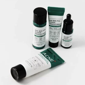 SOME BY MI AHA BHA PHA 30 Days Miracle AC SOS Kit – problemaatilise naha näohoolduskomplekt - 4 vnt.
